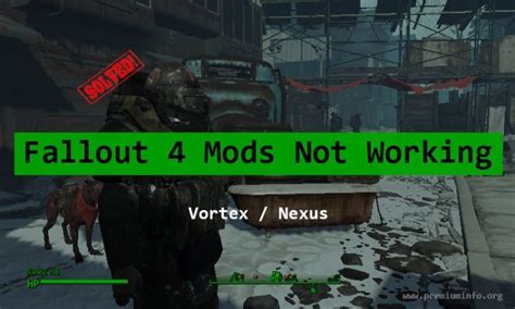 fallout 4 vortex mods not working